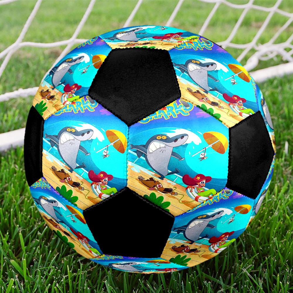 Zig & sharko Theme Size 5 Soccer Ball, Suitable for Both Indoor and Outdoor Matches, a Gift Suitable for Everyone.