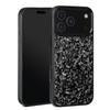 Чехол для iPhone 17 Pro Max Текстура ковки Арамидное волокно + ТПУ Чехол для телефона с черной рамкой для камеры