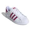 Adidas Оригинальные кроссовки Superstar с амортизацией, низкие, женские кроссовки, бело-фиолетовые S42645