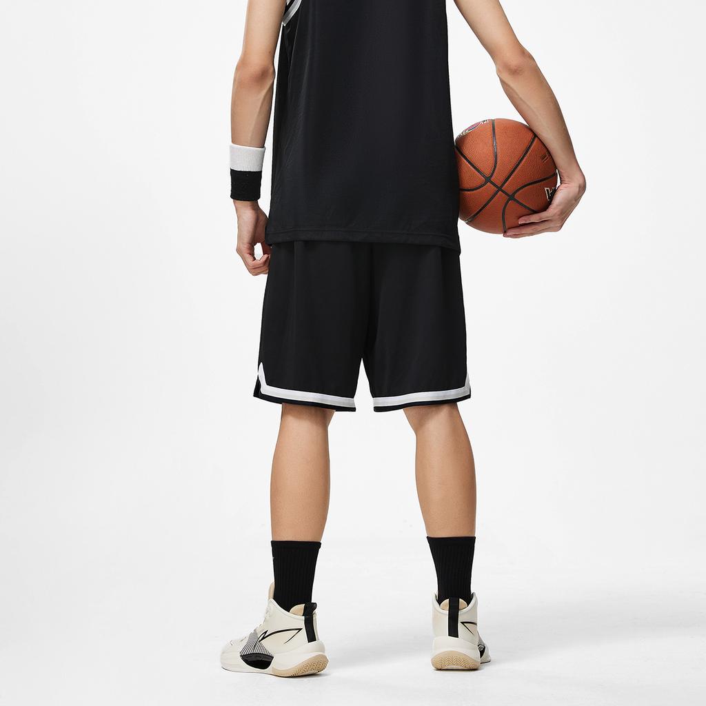 Li Ning Jimmy Butler быстросохнущие прохладные эластичные спортивные баскетбольные шорты мужские шорты черные белые AAPU209-3