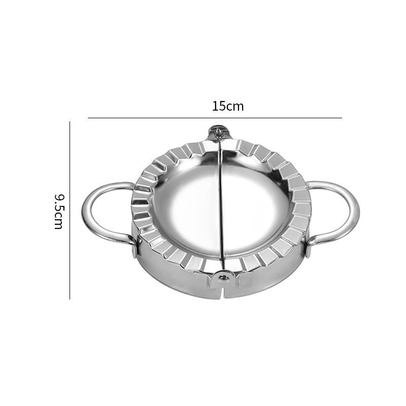 Dumpling Mold Jiaozi Maker Stainless Steel Hand Dough Presser Circle Roller Machine Kitchen Pizza Pastry Cutters Cooking Tools
