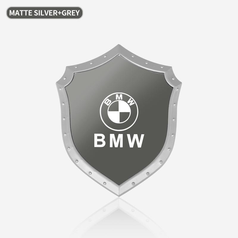 ZFAL7 3D Decal Motorcycle Sticker Stainless Steel Car Creative Styling Decoration Sticker For BMW M F10 F20 E92 E93 X1 E43 E53 E63 E84