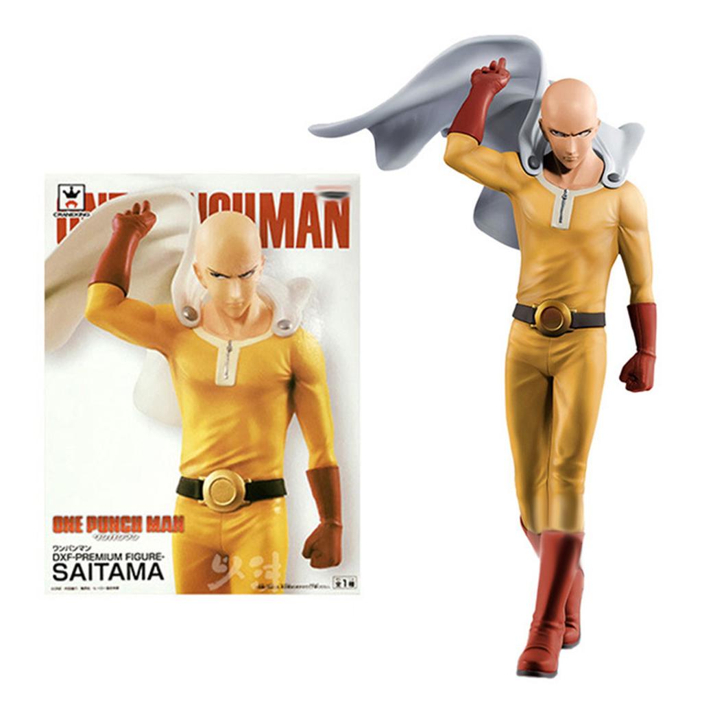 20СМ Аниме ONE PUNCH-MAN 3 Фигурка Лысый Сайтама Торнадо Стоящая Модель в Плаще Детские Игрушки ПВХ Подарок Статическая Коллекционная Кукла