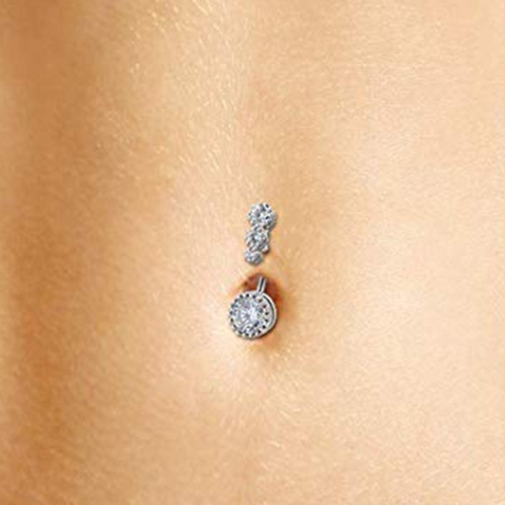 Кольца для пупка для пирсинга в стиле панк, прозрачные круглые кольца для пупка, украшения для живота, женские украшения для тела