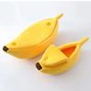 Banana-Shaped Cat Bed House - Durable Portable Pet Basket Kennel With Cushion In Multiple Colors 