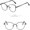 New Women Glasses Cat Eye Anti Blue Light Radiation Protection Eyeglasses Female Small Frame Eyewear Metal Girls Reading Glasses