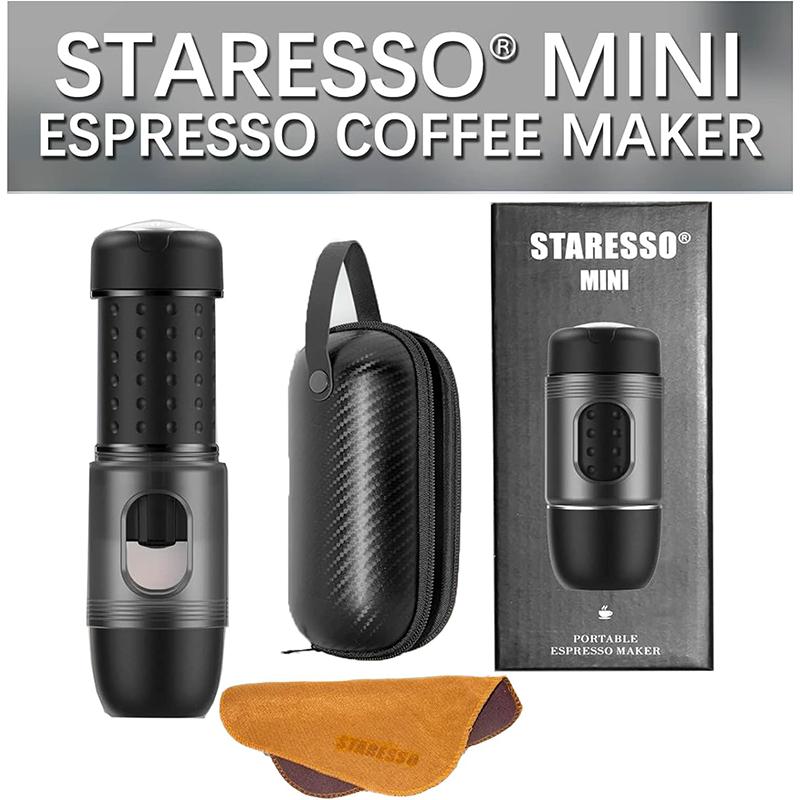 Staresso Мини-кофеварка для путешествий, портативная кофемашина 2IN1, дорожные гаджеты, идеально подходящие для путешествий, кемпинга, пеших прогулок