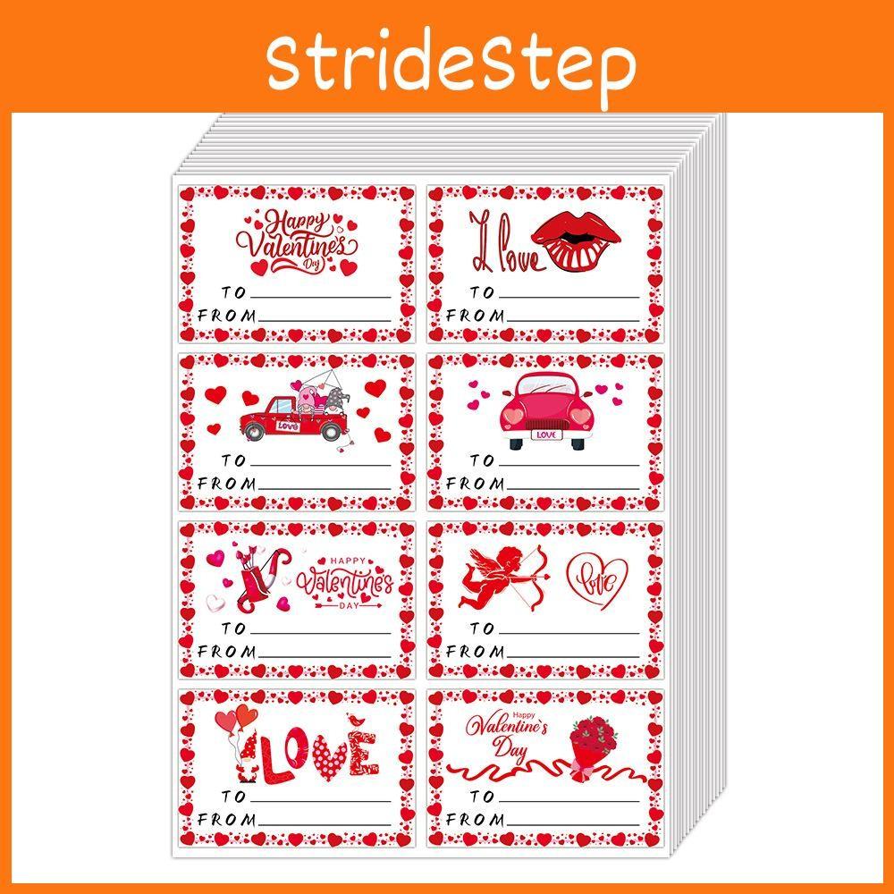 Valentines Day Gift Wrap Labels With Square Selfadhesive Stickers Party For