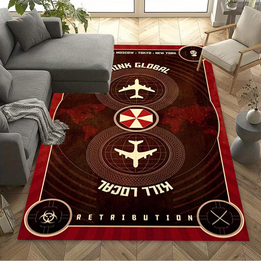 Resident Evil: Umbrella Siege Carpet Suitable for Decorate room Game Room Dormitory Outdoor Antislip Carpet Anime Office Decor