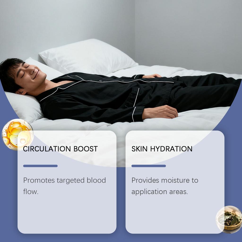 Men's Growth Boosting Oil Supports Blood Circulation And Skin Care. Mild Ingredients Nourish And Comfort The Body. Daily Massage Care Oil,10ML