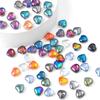 20pcs/Bag 10mm Special Shiny Colors Crystal Glass Heart Shape Charm Beads for Necklace Bracelet Earring DIY Jewelry Making