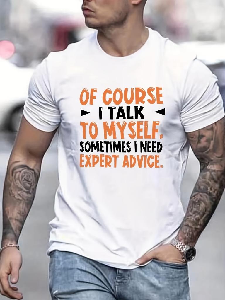 Mens Short Sleeve TShirt Casual Tees Funny I Need Expert Adults Tops Summer Spring Fall Gifts
