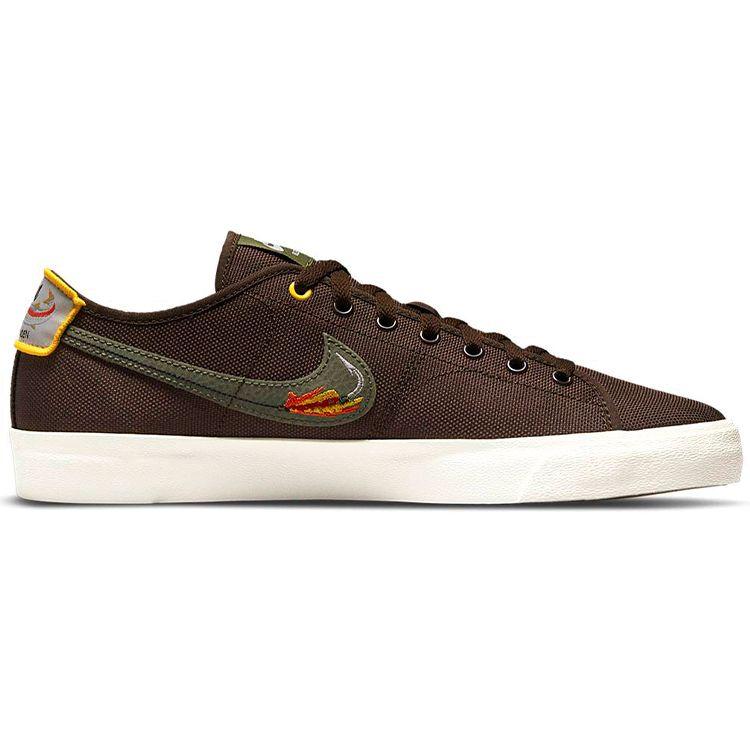Daan Van Der Linden x Nike Blazer Court SB Baroque Brown Унисекс Кроссовки Светло-коричневый Темно-серный Средне-оливковый CZ5605-200