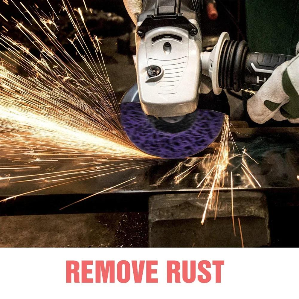 1 шт. 100 115 125 мм абразивный диск для угловой шлифмашины для удаления краски и ржавчины коралловый полировальный круг