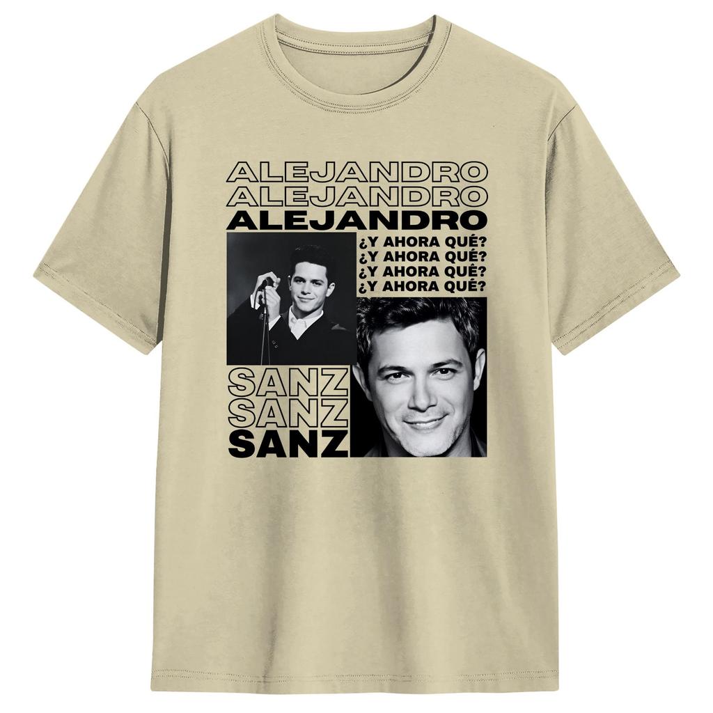 Alejandro Sanzs TShirts Unisex Spanish 2026 Tour Funny Cotton Tees Round Neck Short Sleeve T Shirts Summer Tops