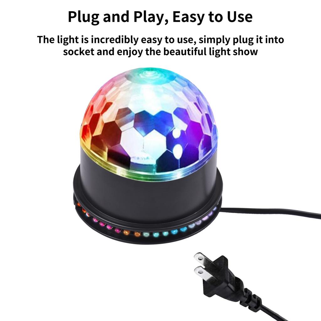 Мини-дискотека, цветной свет, сценический свет, диско-шар, лампа, управление звуком, ночник, проекция проектора