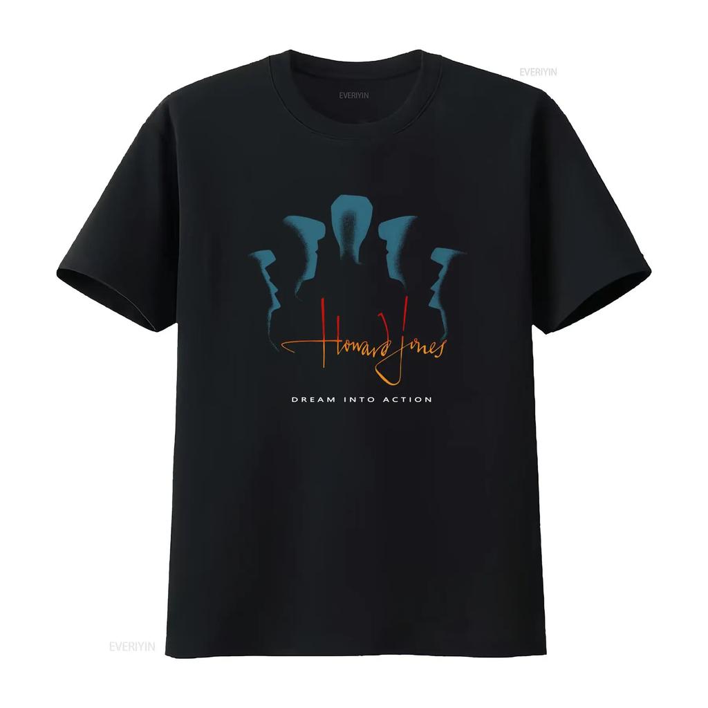 Howard Jones Concert Tour Vintage T Shirt Dream Into Action Print Sizes S 5xl Vintage Fashion Homme Streetwear