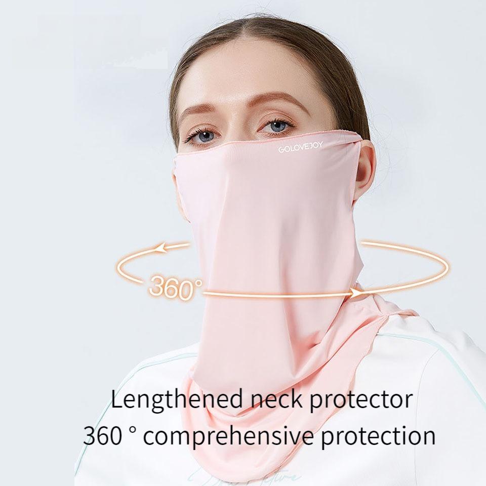 1 шт. Маска для лица с защитой от солнца UPF50+, дышащий чехол на шею с защитой от УФ-излучения для активного отдыха, велоспорта, альпинизма, спорта, для мужчин и женщин