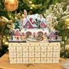Christmas Advent Calendar Xmas Light Up Ornament with Drawers for Party Supplies Farmhouse