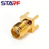 5x SMA RF коаксиальный гнездовой разъем PCB порт пайка 4 мм крепление для внешней антенны WiFi