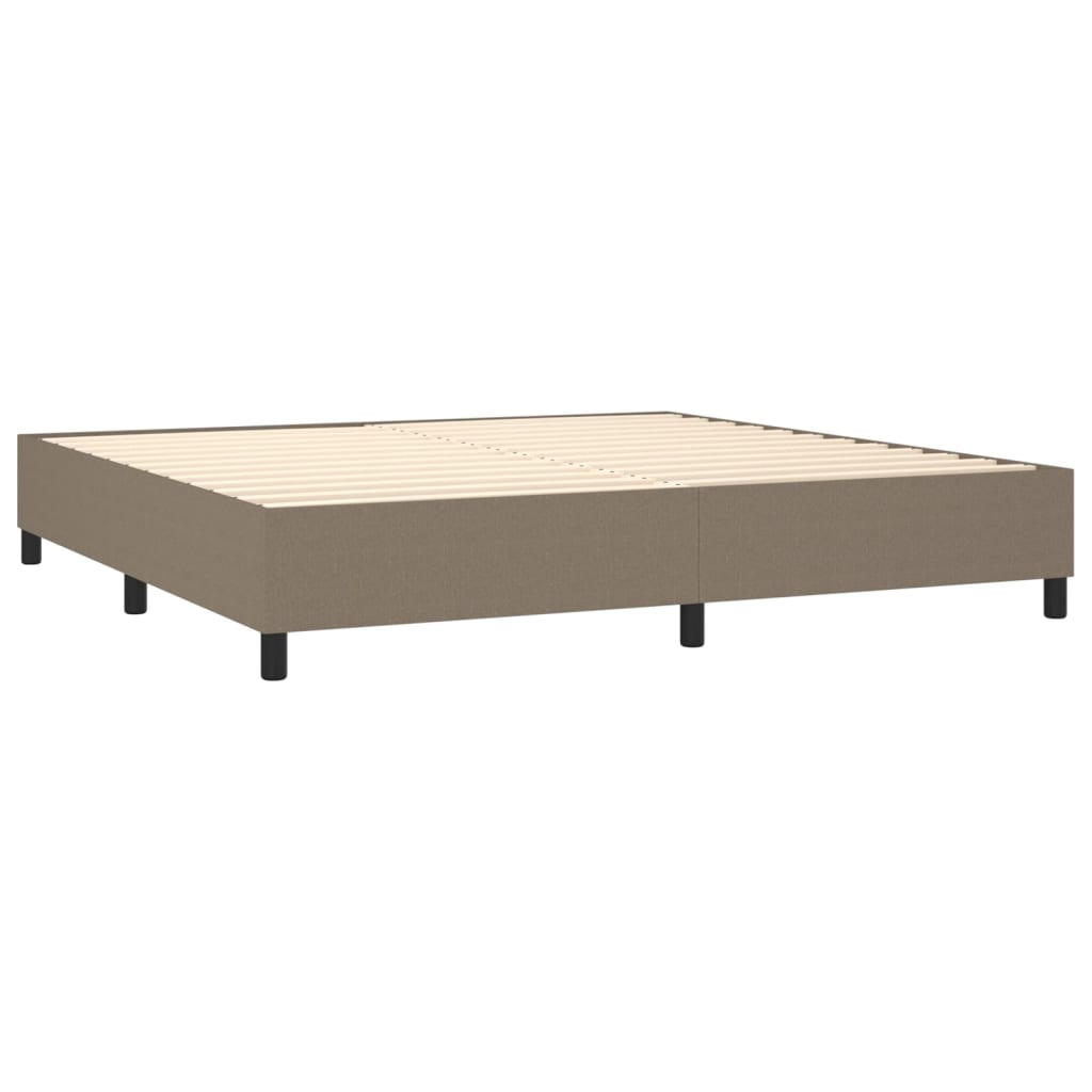 Vidaxl Rama Łóżka Bez Materaca, Taupe, 200X200 Cm, Obita Tkaniną