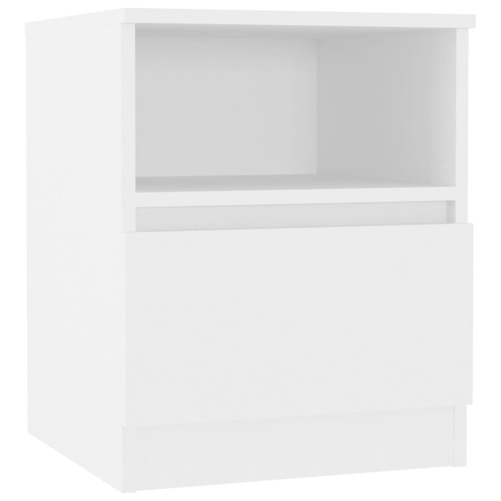 Vidaxl Szafki Nocne 2 Szt., Białe 40X40X50 Cm, Materiał Drewnopochodny