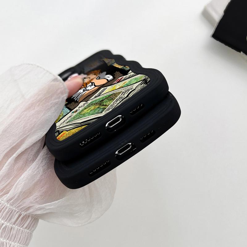 Мягкий чехол из ТПУ в форме волны для Redmi Note 12 Pro Note 11 Samsung S23 Ultra A23 A13 Realme C55 C53 Infinix Tecno OPPO A57 4G Vivo Y35 Y02, чехол для iPhone