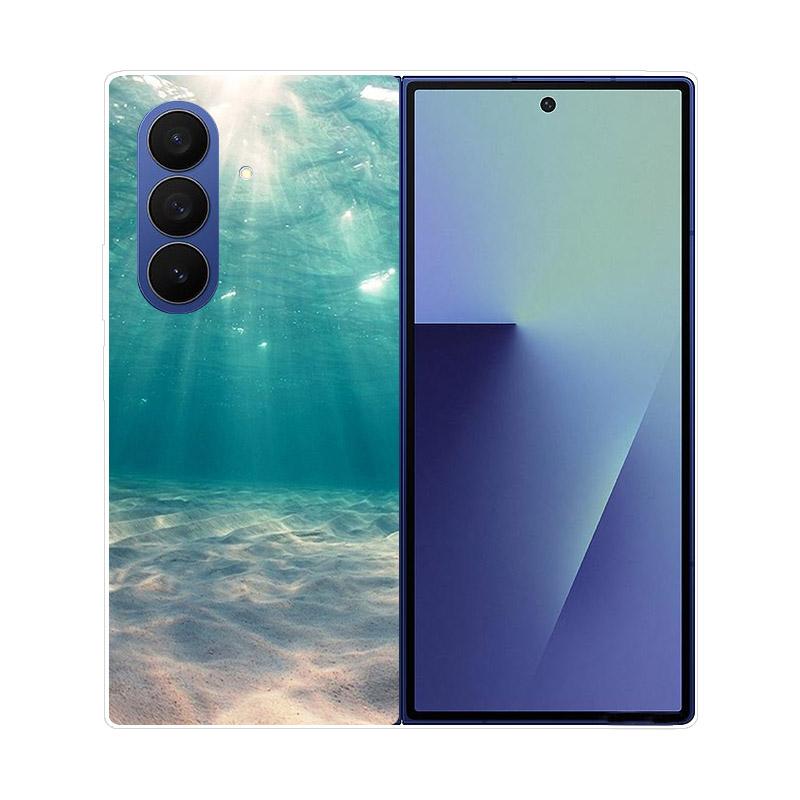 Прозрачный складной чехол для телефона Samsung Galaxy Z Fold 6 7 Прозрачная ударопрочная жесткая крышка из ПК для Samsung Z Fold7 Fold6 Чехол Capa