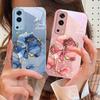 Чехол для телефона из закаленного стекла с текстурой розового мрамора для Vivo Y76 16 55 V29 Lite 5G 25 23 30 iQOO Z9X 12 Pro Neo X200 100 90 60