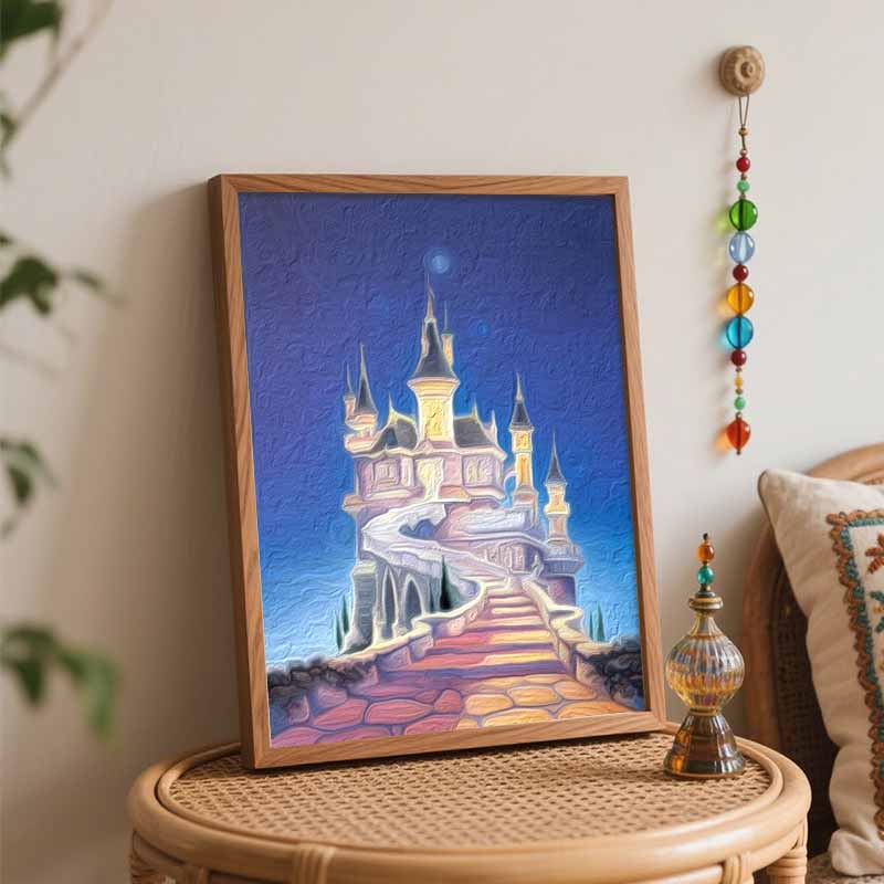 Disney Набор для рисования маслом своими руками Магический Замок Фэнтези Декор для стены дома Ручная работа Подарок для взрослых Хобби Декор для рукоделия