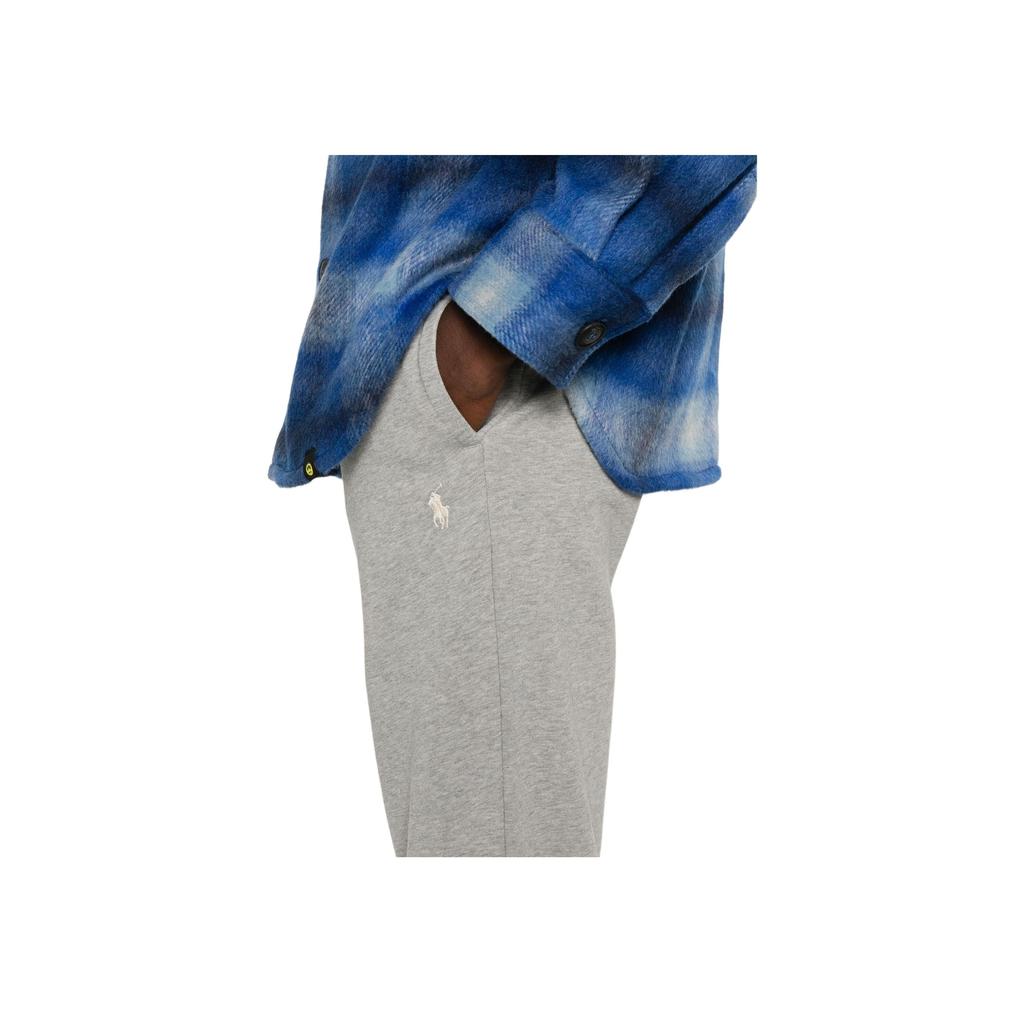 Polo Ralph Lauren FW24 Mixed Color Drawstring Relaxed Tapered Pants Men Bottoms Gray 710916699013-004