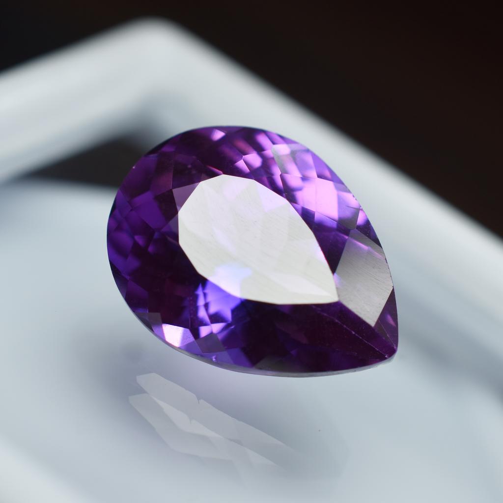 CERTIFIED Purple Tanzanite 8.40 Ct Pear Extremely Rare Natural Loose Gemstone