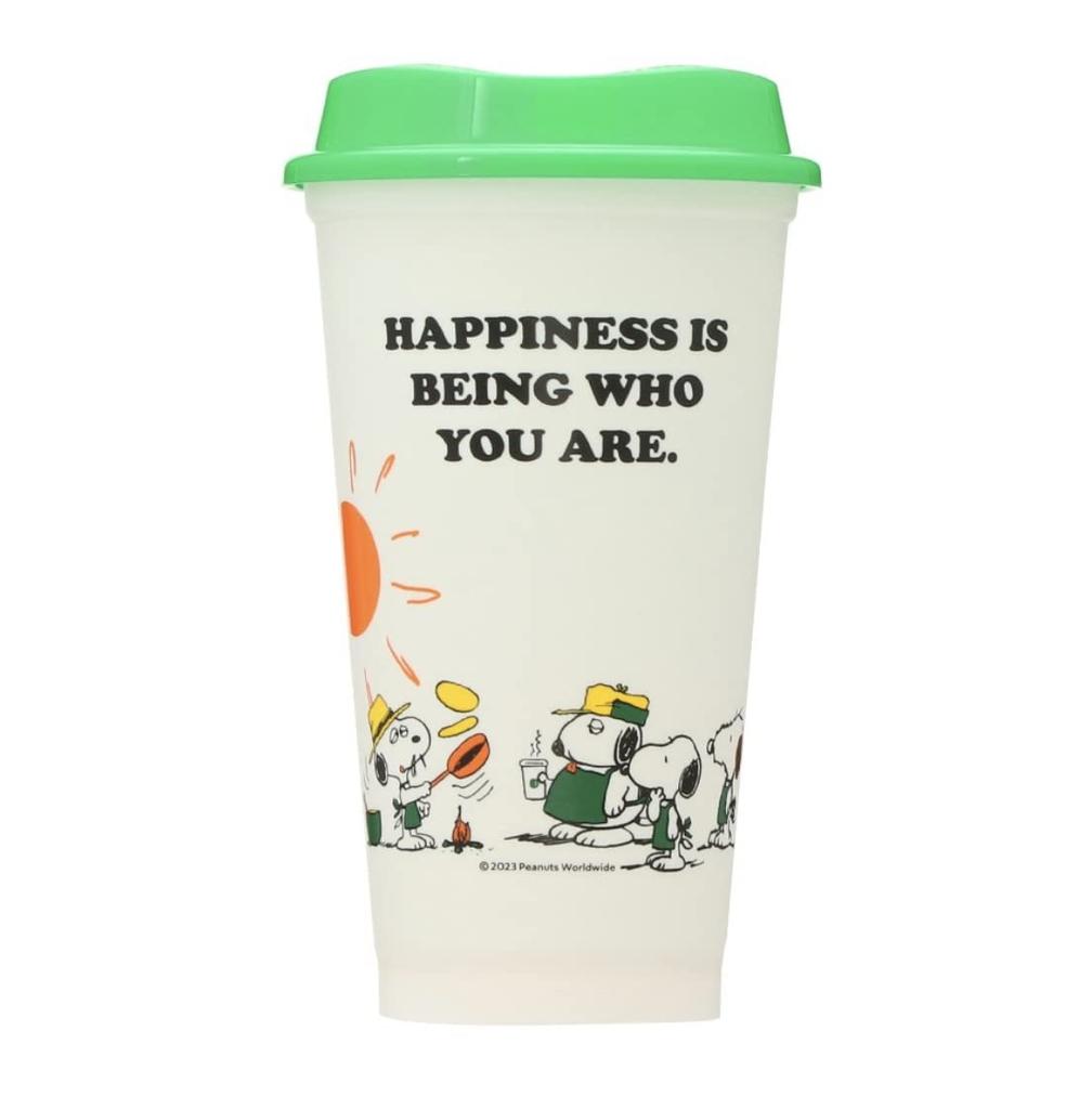 Многоразовый стакан Starbucks, Снупи, Молочно-белый, PEANUTS, Братья Снупи, 473 мл, 2023, Коллаборация Starbucks и Снупи, Часть 2