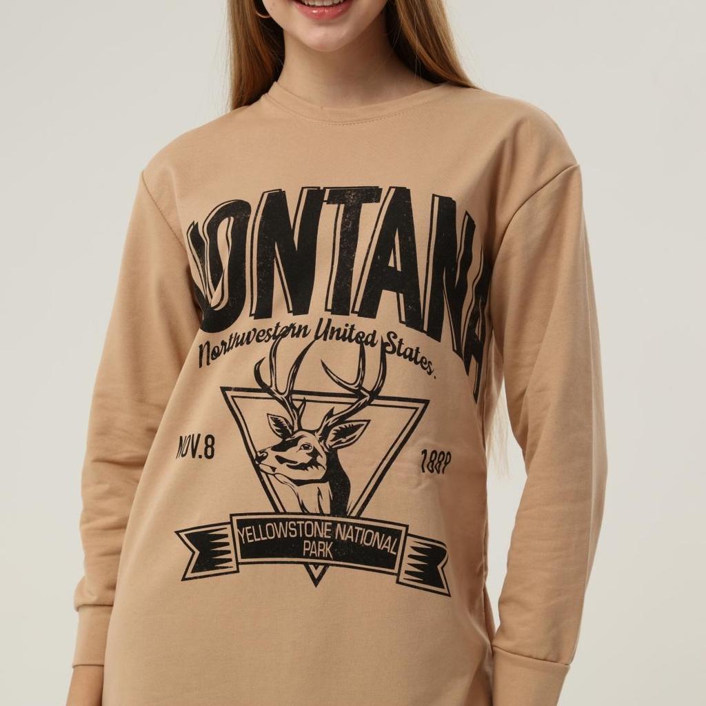 Женская толстовка с принтом Montana