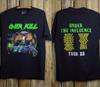 Футболка с концерта Overkill 'Under The Influence Tour' 1988 г. Полный размер S-5XL Унисекс