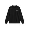 Li Ning Sports Lifestyle Series Back Nine Grid Logo Print Crewneck Sweatshirt Unisex Sweatshirt Black AWDTB49-14
