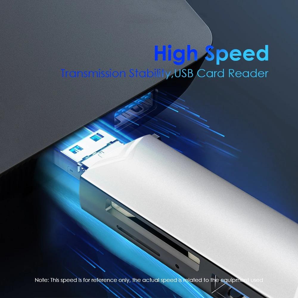 6-в-1 OTG Многофункциональный USB 3.0 Картридер U-диск TYPE-C/USB/TF/SD Флеш-накопитель Карта памяти для Адаптера Телефона Ноутбука Компьютера