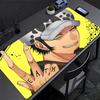 ONE PIECE Трафальгар Д Вотер Лоу Коврик для мыши Большой резиновый коврик для клавиатуры и мыши Нескользящий коврик для мыши для геймеров Подставка для чашки Компьютерный Аниме Коврик для мыши
