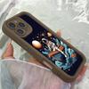 JT36 Астронавт в лодке Realme 14 15 Huawei Honor 70 90 Infinix Tecno itel Motorola Google Все модели Ангельские глазки Мягкий ТПУ Чехол для телефона