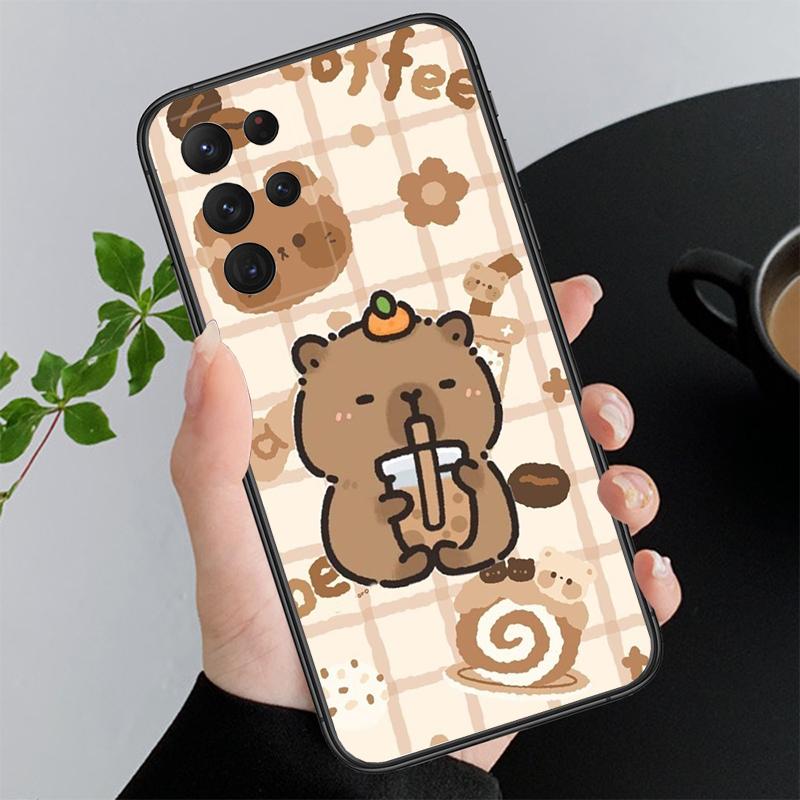 Phone Case For Samsung A17 A55 A16 A56 A35 A15 A53 A54 A33 A34 A25 A05S A52 A52S A07 A26 A06 Cute Fun capybara