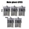 Halloween Hanging Ghost Skeletons Outdoor Decor Glow In the Dark Haunted House Props Scary Party Yard Decoration Supplies