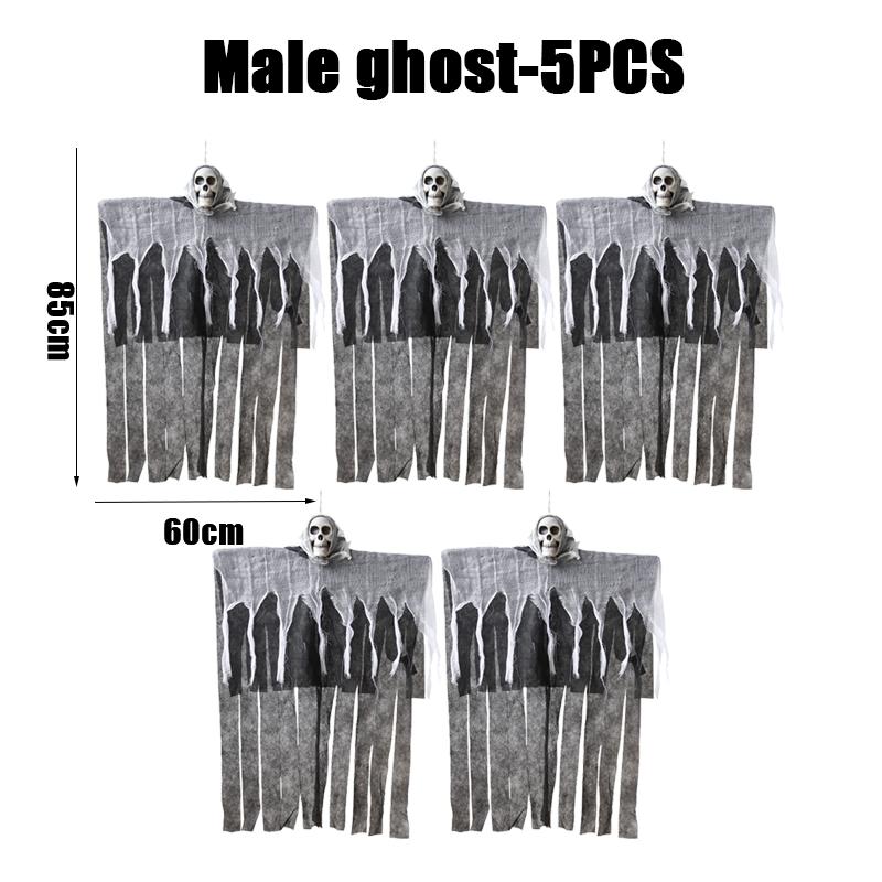 Halloween Hanging Ghost Skeletons Outdoor Decor Glow In the Dark Haunted House Props Scary Party Yard Decoration Supplies
