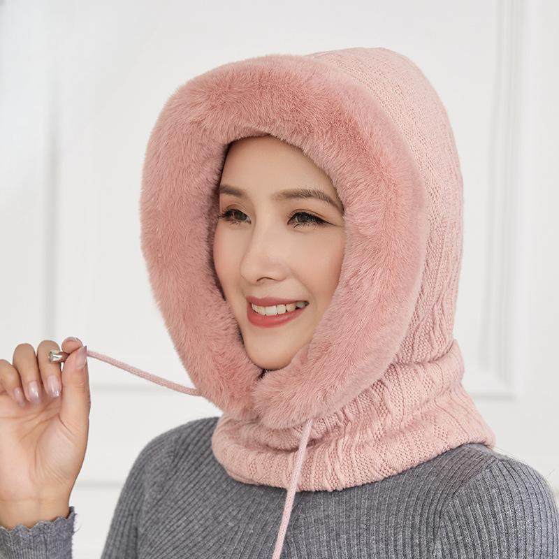 Шапка женская зимняя утолщенная теплая шапка