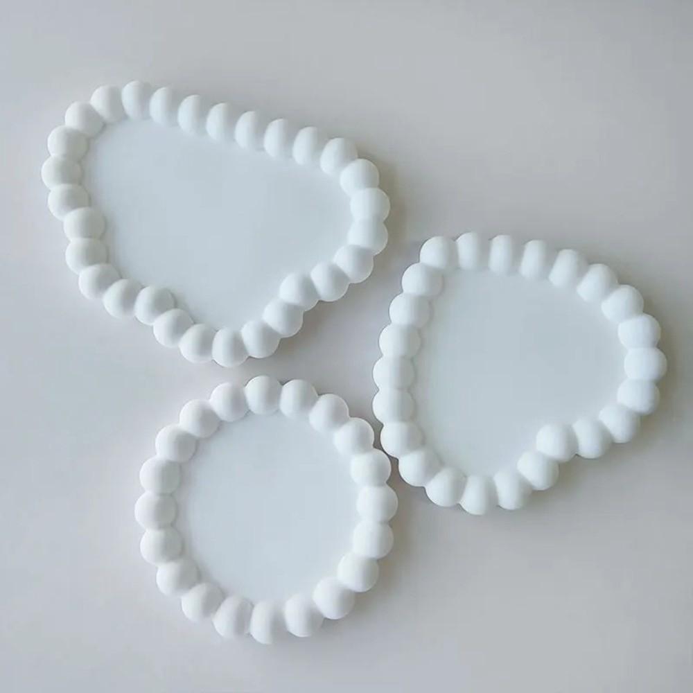 Translucent Coaster Silicone Mold DIY Gift Casting Mold Creative Storage Tray Mold Jewelry Display