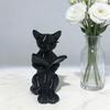 Декорация для стола Кот 3D-печатная статуэтка Читающий кот, Фигурка с книгой и очками, Художественное украшение, Современная декоративная скульптура животного для дома