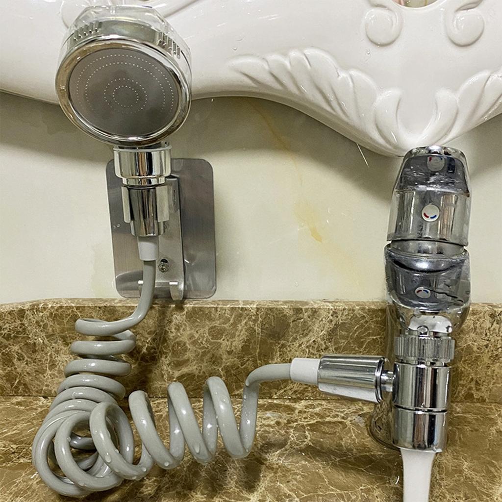 Telescopic 1.5-meter Hose Toilet Spring Water Pipe Telephone Line Shower Showerhead Hose