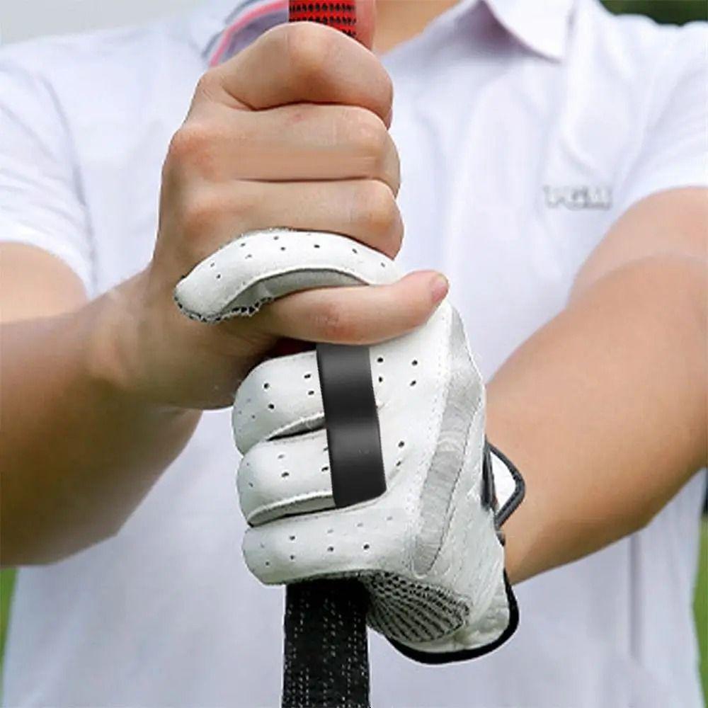 2 pcs Enhanced Ball Control Golf Club Grip Trainer Correct Posture T-Shape Golf Club Hand Grip Silicone Swing Grip Pad