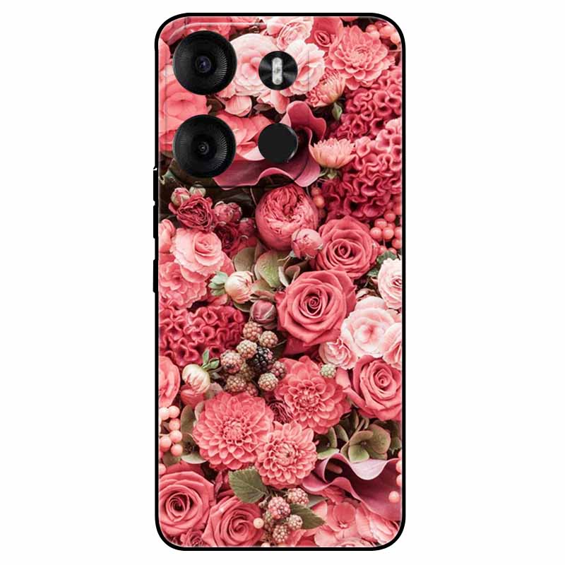 Чехол для Tecno Spark Go 2023 ТПУ Модный Милый Силиконовый Задний Чехол Для Tecno Pop 7 Pro BF7 Funda Ударопрочный Pop7pro 7Pro Capa