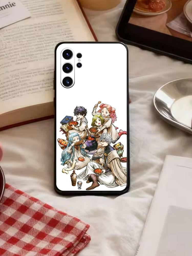 Чехол для телефона Atelier Of Witch Hat для Samsung S26, S25, S24, S23, S22, S21, S20, Ultra, Plus, FE Черный Мягкий Чехол
