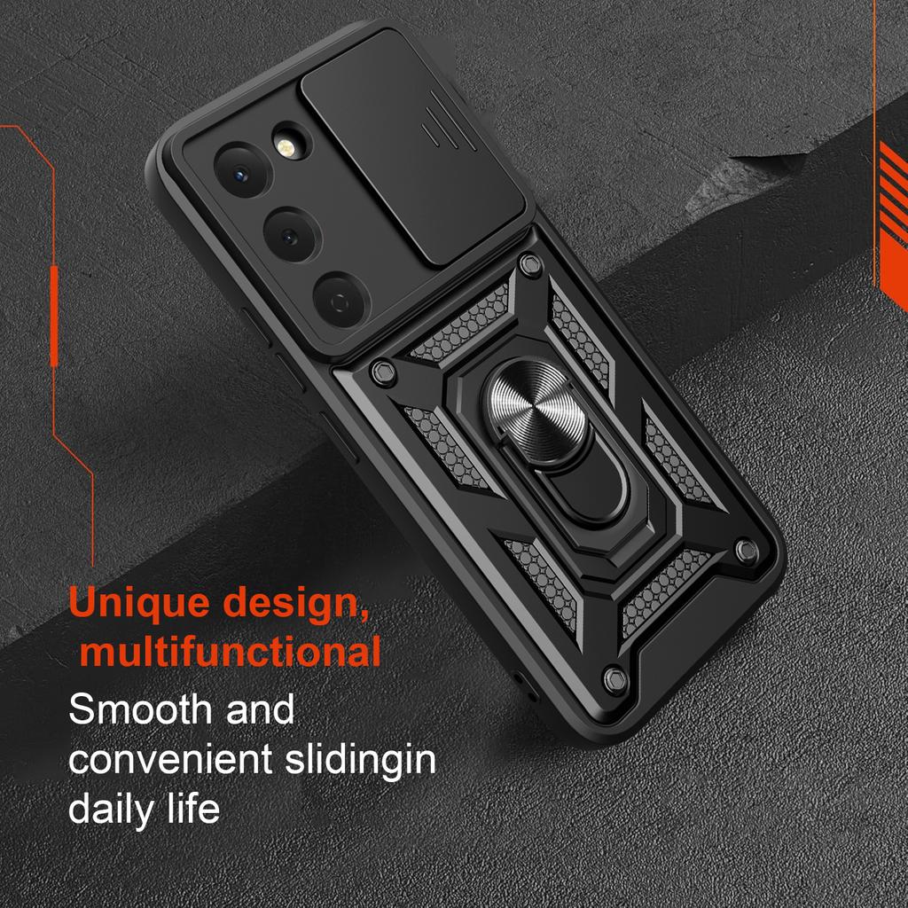 Funda for Tecno Spark 40 Pro 4G Case Slide Camera Protection Ring Stand Shockproof Cover for Tecno Spark 40 Pro 4G Capa Funda